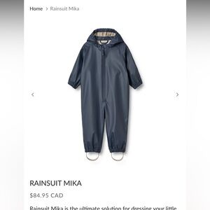 Muddy buddy wheat RAINSUIT MIKA